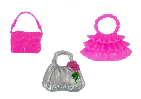 Lalka Fioletowa Suknia Bal Torebka Szpilki Biżuteria LEAN Toys Lalka Fioletowa Suknia Bal Torebka Szpilki Biżuteria LEAN Toys