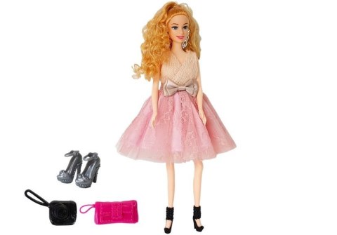 Lalka Modelka Jasnowłosa 28 cm Torebka Szpilki LEAN Toys Lalka Modelka Jasnowłosa 28 cm Torebka Szpilki LEAN Toys