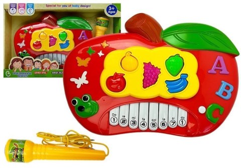 Pianinko Elektroniczne Jabłko - Połącz z telefonem LEAN Toys Pianinko Elektroniczne Jabłko - Połącz z telefonem LEAN Toys
