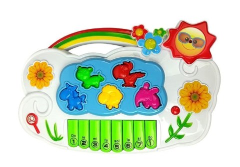 Pianinko Elektroniczne Kwiatki Połącz z Telefonem LEAN Toys Pianinko Elektroniczne Kwiatki Połącz z Telefonem LEAN Toys