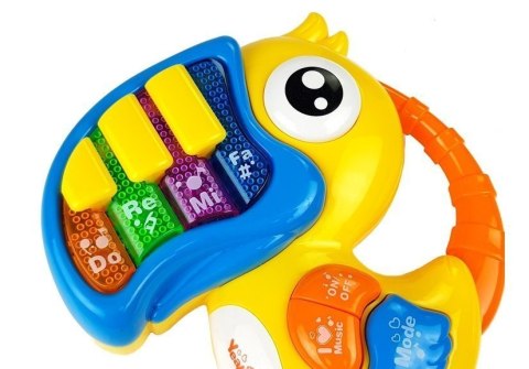 Pianinko i Gitara na Baterie Papuga Rybka LEAN Toys Pianinko i Gitara na Baterie Papuga Rybka LEAN Toys