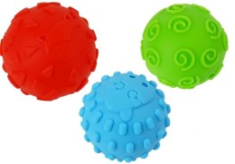 Piłki Sensoryczne Kolorowe Kule dla Niemowlaka 6 szt LEAN Toys
