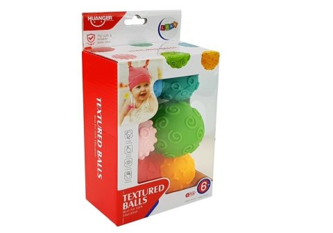 Piłki Sensoryczne Kolorowe Kule dla Niemowlaka 6 szt LEAN Toys Piłki Sensoryczne Kolorowe Kule dla Niemowlaka 6 szt LEAN Toys