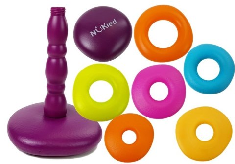 Piramidka Kolorowe Obręcze dla Niemowlaka LEAN Toys Piramidka Kolorowe Obręcze dla Niemowlaka LEAN Toys