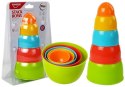 Piramidka Kubeczki Układanka Zręcznościowa dla Malucha 5szt LEAN Toys