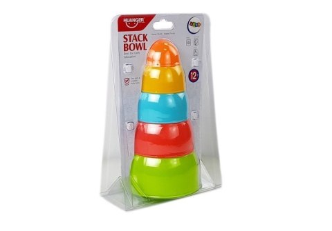 Piramidka Kubeczki Układanka Zręcznościowa dla Malucha 5szt LEAN Toys Piramidka Kubeczki Układanka Zręcznościowa dla Malucha 5szt LEAN Toys