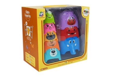 Piramidka Kubeczki dla Niemowlaka Zwierzątka LEAN Toys Piramidka Kubeczki dla Niemowlaka Zwierzątka LEAN Toys