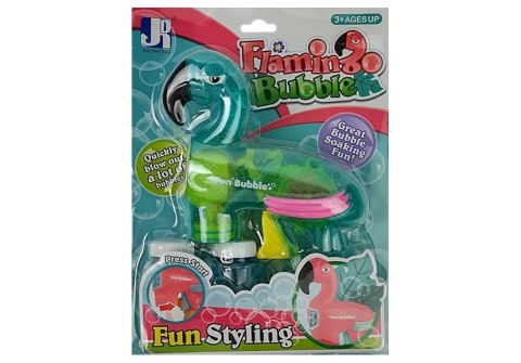 Pistolet do baniek mydlanych flaming niebieski LEAN Toys Pistolet do baniek mydlanych flaming niebieski LEAN Toys