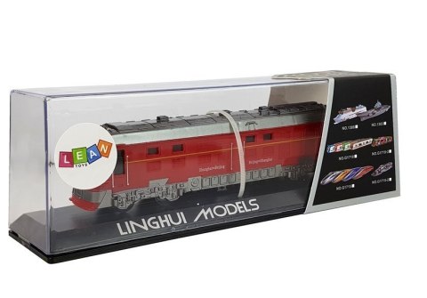 Pociąg Lokomotywa Pendolino z Napędem Światła i Dźwięk Czerwony LEAN Toys Pociąg Lokomotywa Pendolino z Napędem Światła i Dźwięk Czerwony LEAN Toys
