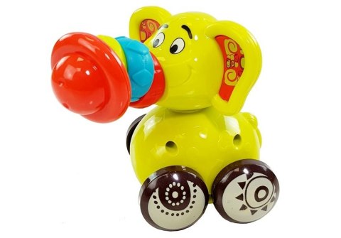 Samochodzik Autko Słoń dla Niemowlaka Ruchoma Trąba LEAN Toys Samochodzik Autko Słoń dla Niemowlaka Ruchoma Trąba LEAN Toys