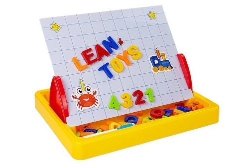 Tablica do rysowania z magnesami LEAN Toys Tablica do rysowania z magnesami LEAN Toys
