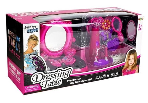 Toaletka Fryzjer Urządzenie do Zaplatania Warkoczy z Lustrem LEAN Toys Toaletka Fryzjer Urządzenie do Zaplatania Warkoczy z Lustrem LEAN Toys