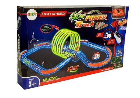 Tor wyścigowy z autkiem rc LEAN Toys Tor wyścigowy z autkiem rc LEAN Toys