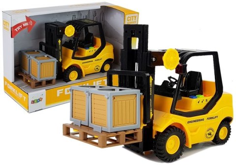Wózek Widłowy z Naciągiem 1:16 Dźwięk Światło LEAN Toys Wózek Widłowy z Naciągiem 1:16 Dźwięk Światło LEAN Toys
