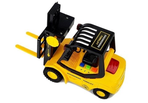 Wózek Widłowy z Naciągiem 1:16 Dźwięk Światło LEAN Toys Wózek Widłowy z Naciągiem 1:16 Dźwięk Światło LEAN Toys