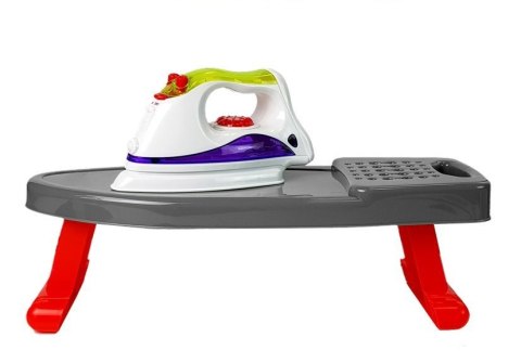 Żelazko na Baterie Deska Stojak z wieszakami LEAN Toys Żelazko na Baterie Deska Stojak z wieszakami LEAN Toys