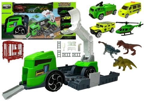 Zestaw Ciężarówka z Dinozaurami Transporter LEAN Toys Zestaw Ciężarówka z Dinozaurami Transporter LEAN Toys