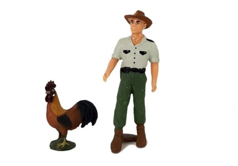 Zestaw Figurek Zwierzęta Domowe Farma Rolnik Owca Baran LEAN Toys Zestaw Figurek Zwierzęta Domowe Farma Rolnik Owca Baran LEAN Toys