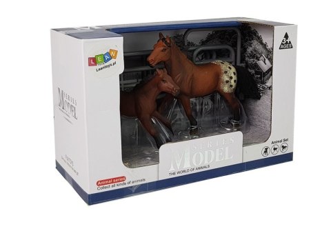 Zestaw Figurek Zwierzęta Konie Zagroda Źrebie Kucyk Farma LEAN Toys Zestaw Figurek Zwierzęta Konie Zagroda Źrebie Kucyk Farma LEAN Toys