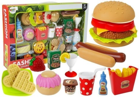 Zestaw Hamburger z Artykułami Spożywczymi Fast Food LEAN Toys Zestaw Hamburger z Artykułami Spożywczymi Fast Food LEAN Toys