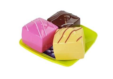 Zestaw Jedzenia Deser Ciasto z Tacką LEAN Toys Zestaw Jedzenia Deser Ciasto z Tacką LEAN Toys
