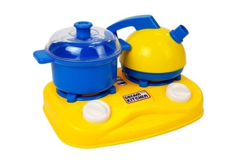 Zestaw Naczyń Plastikowych Mały Kucharz Garnki LEAN Toys Zestaw Naczyń Plastikowych Mały Kucharz Garnki LEAN Toys