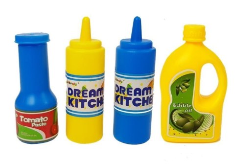 Zestaw Naczyń Plastikowych Mały Kucharz Garnki LEAN Toys Zestaw Naczyń Plastikowych Mały Kucharz Garnki LEAN Toys