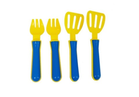 Zestaw Naczyń Plastikowych Mały Kucharz Garnki LEAN Toys Zestaw Naczyń Plastikowych Mały Kucharz Garnki LEAN Toys