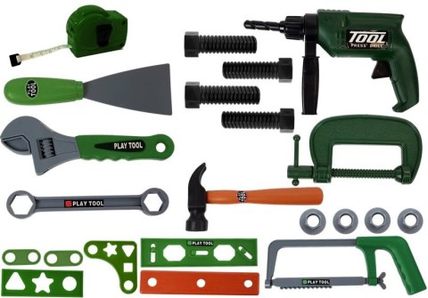 Zestaw Narzędzi dla Majsterkowicza w Walizce Zielony LEAN Toys Zestaw Narzędzi dla Majsterkowicza w Walizce Zielony LEAN Toys
