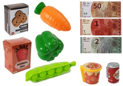 Zestaw Sklepowy Kasa z Mikrofonem, Dźwiękiem, Terminalem LEAN Toys Zestaw Sklepowy Kasa z Mikrofonem, Dźwiękiem, Terminalem LEAN Toys