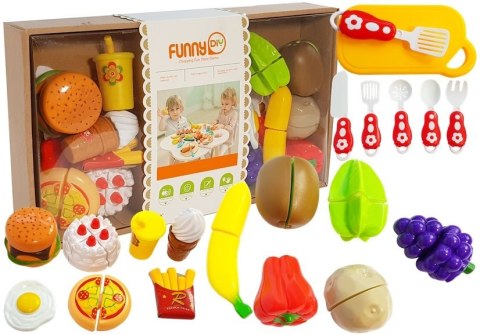 Zestaw Warzyw i Owoców do Krojenia LEAN Toys Zestaw Warzyw i Owoców do Krojenia LEAN Toys