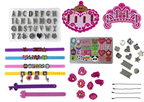 Zestaw do Biżuterii Bransoletek Zawieszek Literki DIY LEAN Toys Zestaw do Biżuterii Bransoletek Zawieszek Literki DIY LEAN Toys