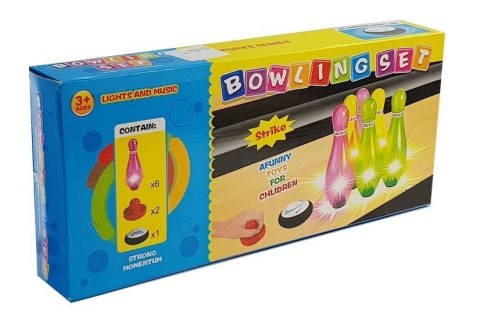 Zestaw do Gry w Kręgle Kolorowy 6szt Świeci LEAN Toys Zestaw do Gry w Kręgle Kolorowy 6szt Świeci LEAN Toys