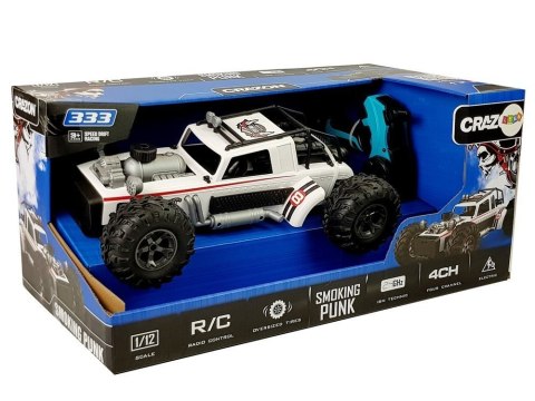 Auto Buggy Zdalnie Sterowany 1:12 2.4G Biały 20 km/h Para Wodna LEAN Toys Auto Buggy Zdalnie Sterowany 1:12 2.4G Biały 20 km/h Para Wodna LEAN Toys
