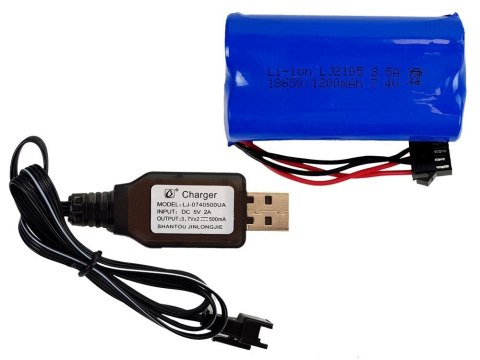 Auto Terenowe Zdalnie Sterowane 1:14 2.4G RC Zielone Duże Koła LEAN Toys Auto Terenowe Zdalnie Sterowane 1:14 2.4G RC Zielone Duże Koła LEAN Toys