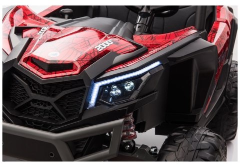 Auto na Akumulator Buggy UTV-MX Czerwony Spider Lakier MP4 LEAN CARS Auto na Akumulator Buggy UTV-MX Czerwony Spider Lakier MP4 LEAN CARS