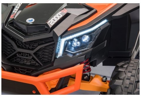 Auto na Akumulator Buggy UTV-MX Pomarańczowo-Biały LEAN CARS Auto na Akumulator Buggy UTV-MX Pomarańczowo-Biały LEAN CARS