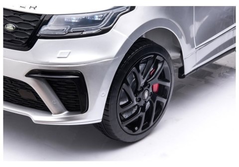 Auto na Akumulator Range Rover Srebrny Lakier LEAN CARS Auto na Akumulator Range Rover Srebrny Lakier LEAN CARS