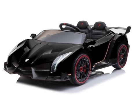 Auto na akumulator Lamborghini Veneno Czarny LEAN CARS Auto na akumulator Lamborghini Veneno Czarny LEAN CARS