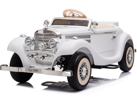 Auto na akumulator Mercedes 540K Biały LEAN CARS Auto na akumulator Mercedes 540K Biały LEAN CARS
