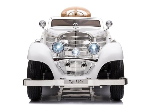 Auto na akumulator Mercedes 540K Biały LEAN CARS Auto na akumulator Mercedes 540K Biały LEAN CARS