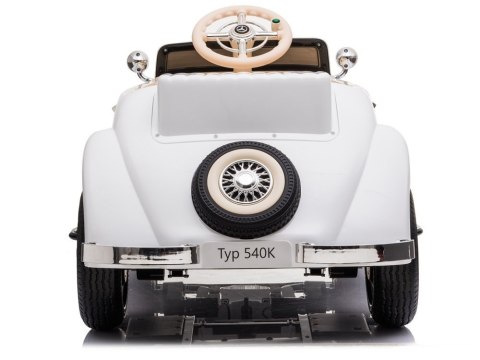 Auto na akumulator Mercedes 540K Biały LEAN CARS Auto na akumulator Mercedes 540K Biały LEAN CARS