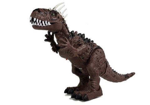 Dinozaur Brązowy na Baterie Porusza się z Projektorem Dźwiękiem LEAN Toys Dinozaur Brązowy na Baterie Porusza się z Projektorem Dźwiękiem LEAN Toys