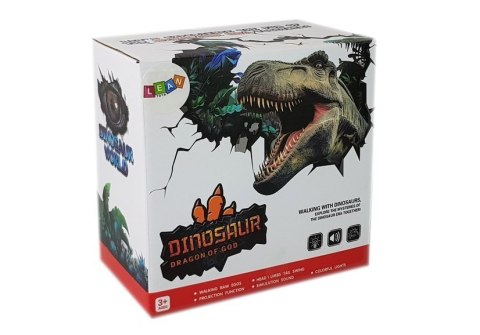 Dinozaur Brązowy na Baterie Porusza się z Projektorem Dźwiękiem LEAN Toys Dinozaur Brązowy na Baterie Porusza się z Projektorem Dźwiękiem LEAN Toys