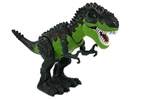 Dinozaur Na Baterie Składa Jaja Zieje Ogniem Para Wodna Zielony LEAN Toys Dinozaur Na Baterie Składa Jaja Zieje Ogniem Para Wodna Zielony LEAN Toys