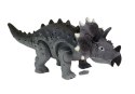 Dinozaur na Baterie Triceratops Szary LEAN Toys