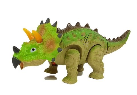Dinozaur na Baterie Triceratops Zielony LEAN Toys Dinozaur na Baterie Triceratops Zielony LEAN Toys