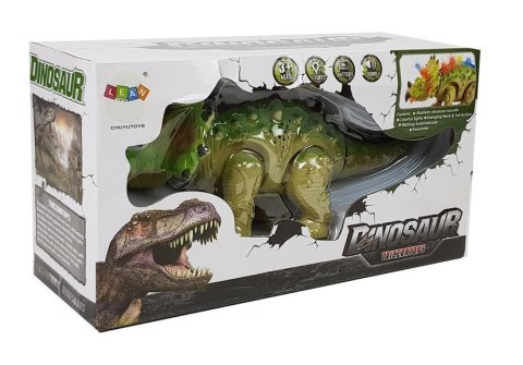 Dinozaur na Baterie Triceratops Zielony LEAN Toys Dinozaur na Baterie Triceratops Zielony LEAN Toys