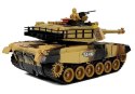 Duży Czołg Zdalnie Sterowany R/C 2.4 Ghz Światła Odgłosy Strzelania Żółty LEAN Toys