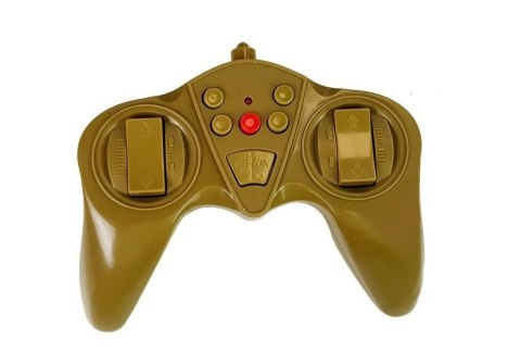Duży Czołg Zdalnie Sterowany R/C 2.4 Ghz Światła Odgłosy Strzelania Żółty LEAN Toys Duży Czołg Zdalnie Sterowany R/C 2.4 Ghz Światła Odgłosy Strzelania Żółty LEAN Toys